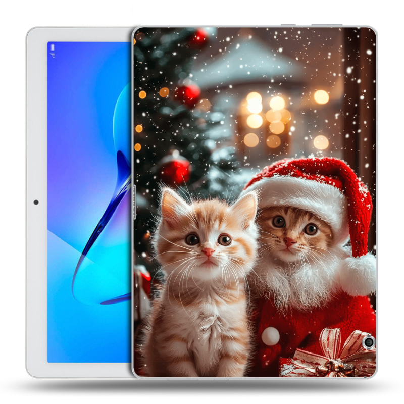 Силиконовый чехол на Huawei MediaPad T3 10 с принтом Новый год Силиконовый чехол на Huawei MediaPad T3 10 с принтом Новый год