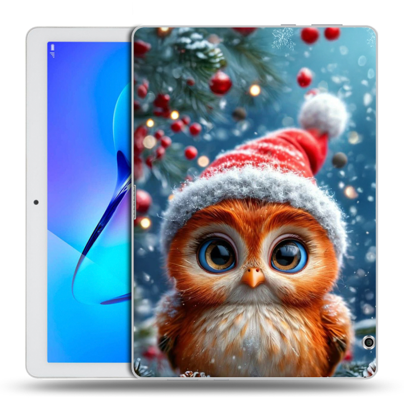Силиконовый чехол на Huawei MediaPad T3 10 с принтом Новый год Силиконовый чехол на Huawei MediaPad T3 10 с принтом Новый год