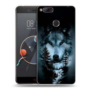 Пластиковый чехол на ZTE Nubia Z17 Mini с принтом Лесной волк