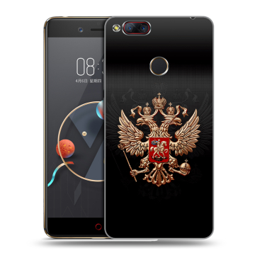 Пластиковый чехол на ZTE Nubia Z17 Mini с принтом Герб России