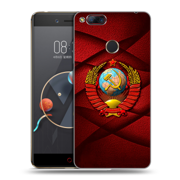 Пластиковый чехол на ZTE Nubia Z17 Mini с принтом Герб СССР