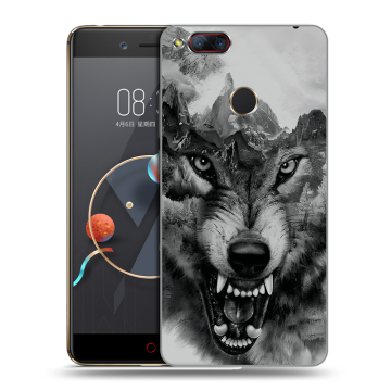 Пластиковый чехол на ZTE Nubia Z17 Mini с принтом Волк