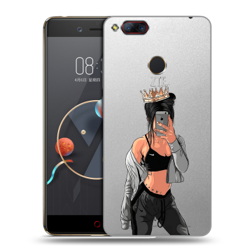 Пластиковый чехол на ZTE Nubia Z17 Mini с принтом Женские принты