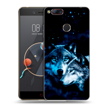 Пластиковый чехол на ZTE Nubia Z17 Mini с принтом Волки