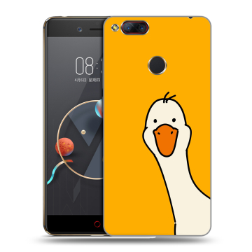 Пластиковый чехол на ZTE Nubia Z17 Mini с принтом Утка