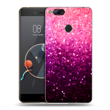 Пластиковый чехол на ZTE Nubia Z17 Mini с принтом Блестки Пластиковый чехол на ZTE Nubia Z17 Mini с принтом Блестки