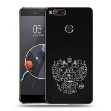 Пластиковый чехол на ZTE Nubia Z17 Mini с принтом Герб России