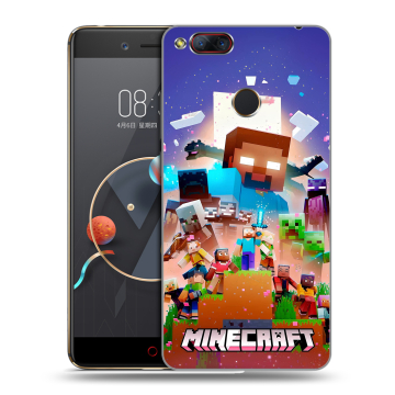 Пластиковый чехол на ZTE Nubia Z17 Mini с принтом Майнкрафт Minecraft Пластиковый чехол на ZTE Nubia Z17 Mini с принтом Майнкрафт Minecraft