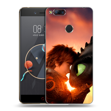 Пластиковый чехол на ZTE Nubia Z17 Mini с принтом Как приручить дракона