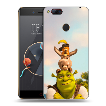 Пластиковый чехол на ZTE Nubia Z17 Mini с принтом Шрек Shrek