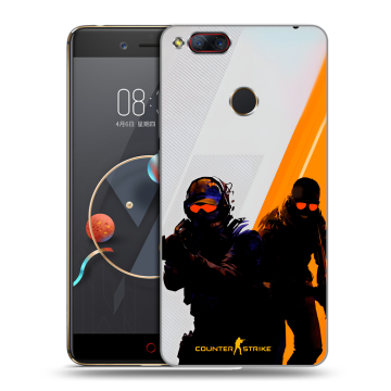 Пластиковый чехол на ZTE Nubia Z17 Mini с принтом Контер страйк Counter strike