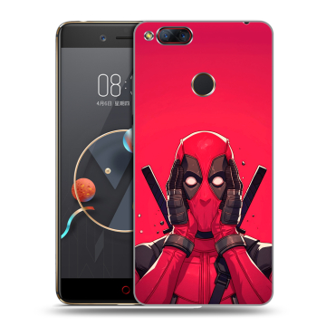 Пластиковый чехол на ZTE Nubia Z17 Mini с принтом Дедпул Deadpool