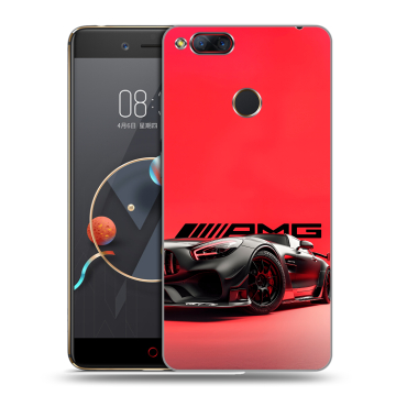 Пластиковый чехол на ZTE Nubia Z17 Mini с принтом Мерседес Mercedes AMG