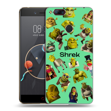 Пластиковый чехол на ZTE Nubia Z17 Mini с принтом Шрек Shrek