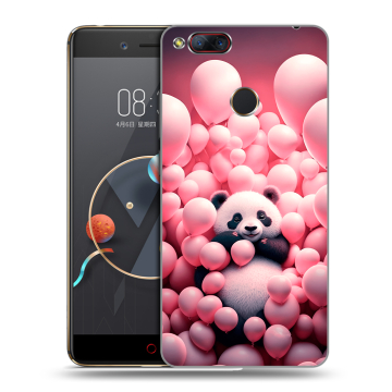 Пластиковый чехол на ZTE Nubia Z17 Mini с принтом Панда