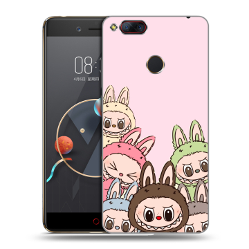 Пластиковый чехол на ZTE Nubia Z17 Mini с принтом Лабубу