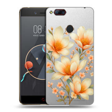 Пластиковый чехол на ZTE Nubia Z17 Mini с принтом Цветы