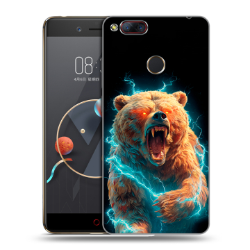 Пластиковый чехол на ZTE Nubia Z17 Mini с принтом Медведь