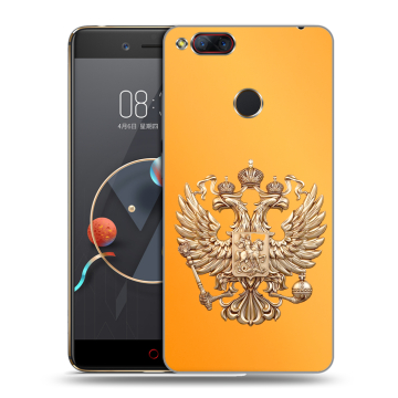 Пластиковый чехол на ZTE Nubia Z17 Mini с принтом Герб Флаг России