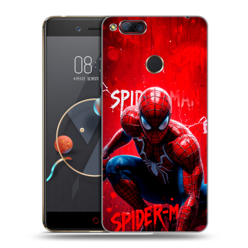 Пластиковый чехол на ZTE Nubia Z17 Mini с принтом Spiderman Человек паук Пластиковый чехол на ZTE Nubia Z17 Mini с принтом Spiderman Человек паук