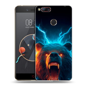 Пластиковый чехол на ZTE Nubia Z17 Mini с принтом Медведь