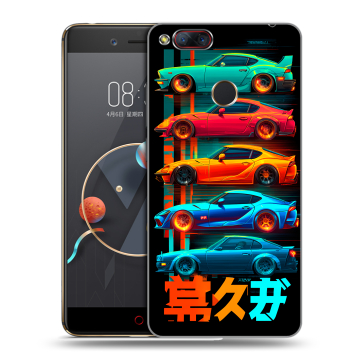 Пластиковый чехол на ZTE Nubia Z17 Mini с принтом машины тачки