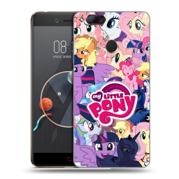 Пластиковый чехол на ZTE Nubia Z17 Mini с принтом My little pony Дружба чудо