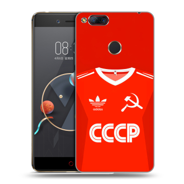 Пластиковый чехол на ZTE Nubia Z17 Mini с принтом Флаг Герб СССР