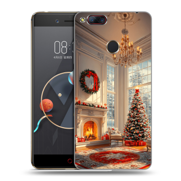 Пластиковый чехол на ZTE Nubia Z17 Mini с принтом Новый год