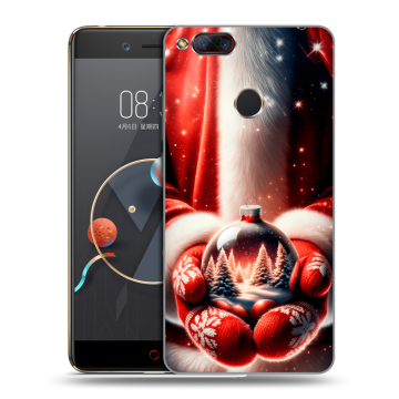 Пластиковый чехол на ZTE Nubia Z17 Mini с принтом Новый год