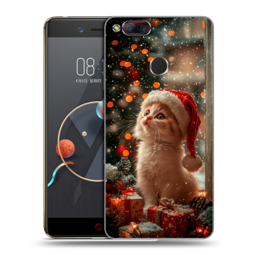 Пластиковый чехол на ZTE Nubia Z17 Mini с принтом Новый год