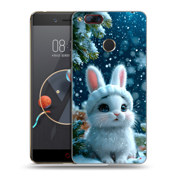 Пластиковый чехол на ZTE Nubia Z17 Mini с принтом Новый год