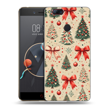 Пластиковый чехол на ZTE Nubia Z17 Mini с принтом Новый год