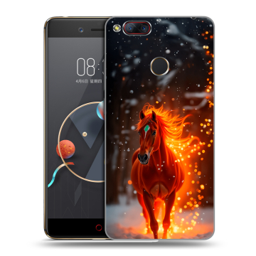 Пластиковый чехол на ZTE Nubia Z17 Mini с принтом Новый год Пластиковый чехол на ZTE Nubia Z17 Mini с принтом Новый год