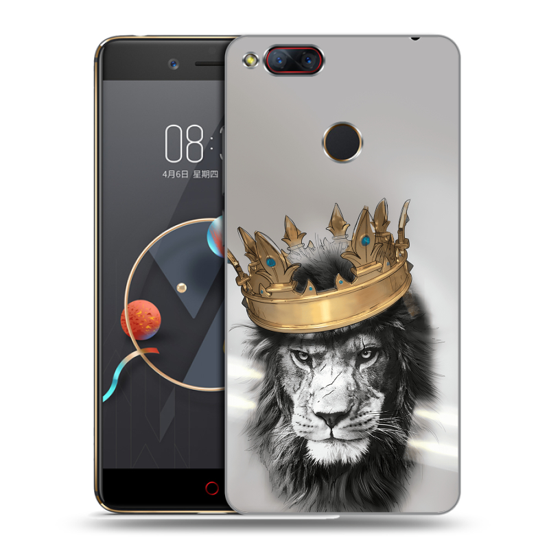 Пластиковый чехол на ZTE Nubia Z17 Mini с принтом Лев с короной Пластиковый чехол на ZTE Nubia Z17 Mini с принтом Лев с короной