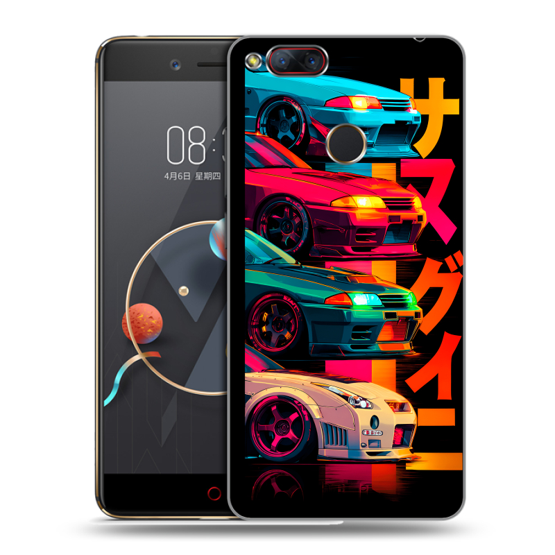 Пластиковый чехол на ZTE Nubia Z17 Mini с принтом Гоночные машины Пластиковый чехол на ZTE Nubia Z17 Mini с принтом Гоночные машины