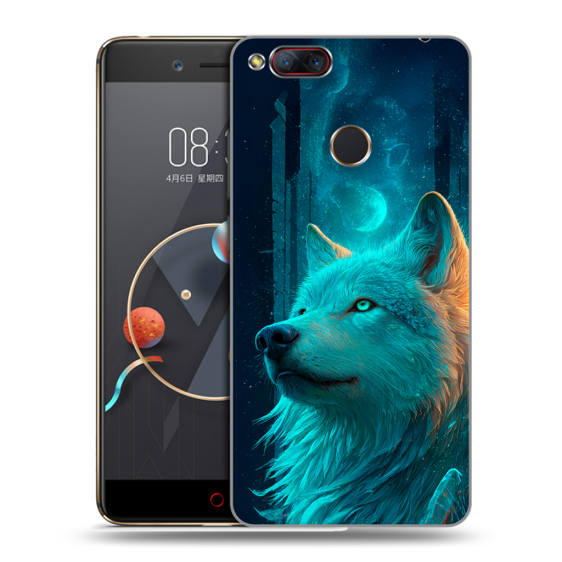 Пластиковый чехол на ZTE Nubia Z17 Mini с принтом бабочки саккура Пластиковый чехол на ZTE Nubia Z17 Mini с принтом бабочки саккура