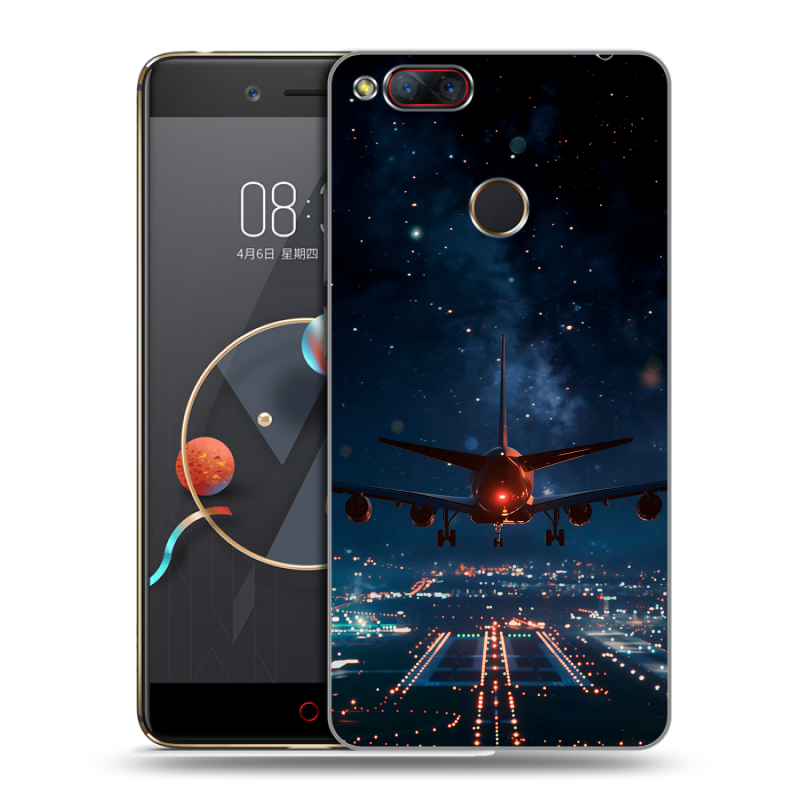 Пластиковый чехол на ZTE Nubia Z17 Mini с принтом самолет Пластиковый чехол на ZTE Nubia Z17 Mini с принтом самолет