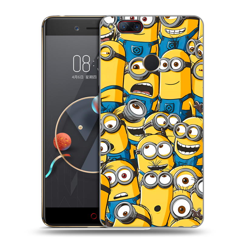 Пластиковый чехол на ZTE Nubia Z17 Mini с принтом Миньоны Пластиковый чехол на ZTE Nubia Z17 Mini с принтом Миньоны