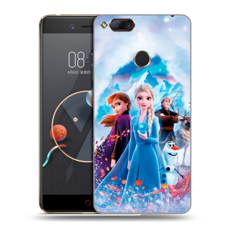 Пластиковый чехол на ZTE Nubia Z17 Mini с принтом Холодное сердце Frozen Пластиковый чехол на ZTE Nubia Z17 Mini с принтом Холодное сердце Frozen