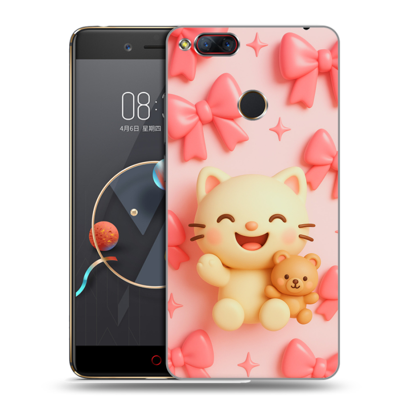 Пластиковый чехол на ZTE Nubia Z17 Mini с принтом для девочек Пластиковый чехол на ZTE Nubia Z17 Mini с принтом для девочек