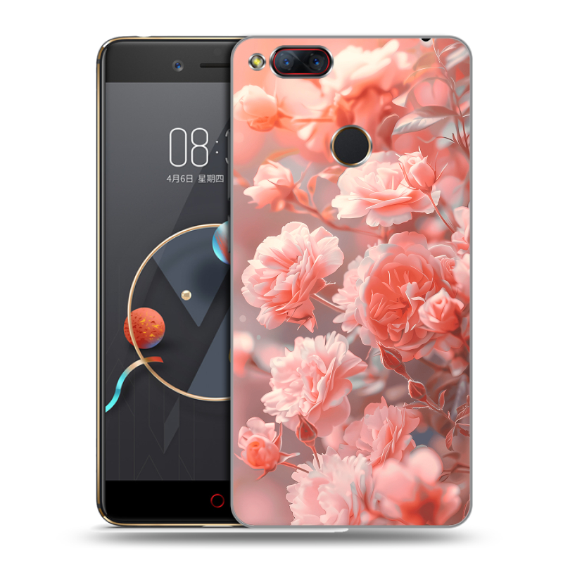 Пластиковый чехол на ZTE Nubia Z17 Mini с принтом Розы цветы Пластиковый чехол на ZTE Nubia Z17 Mini с принтом Розы цветы