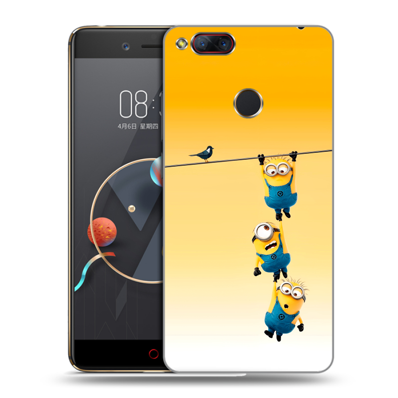 Пластиковый чехол на ZTE Nubia Z17 Mini с принтом Миньоны Пластиковый чехол на ZTE Nubia Z17 Mini с принтом Миньоны