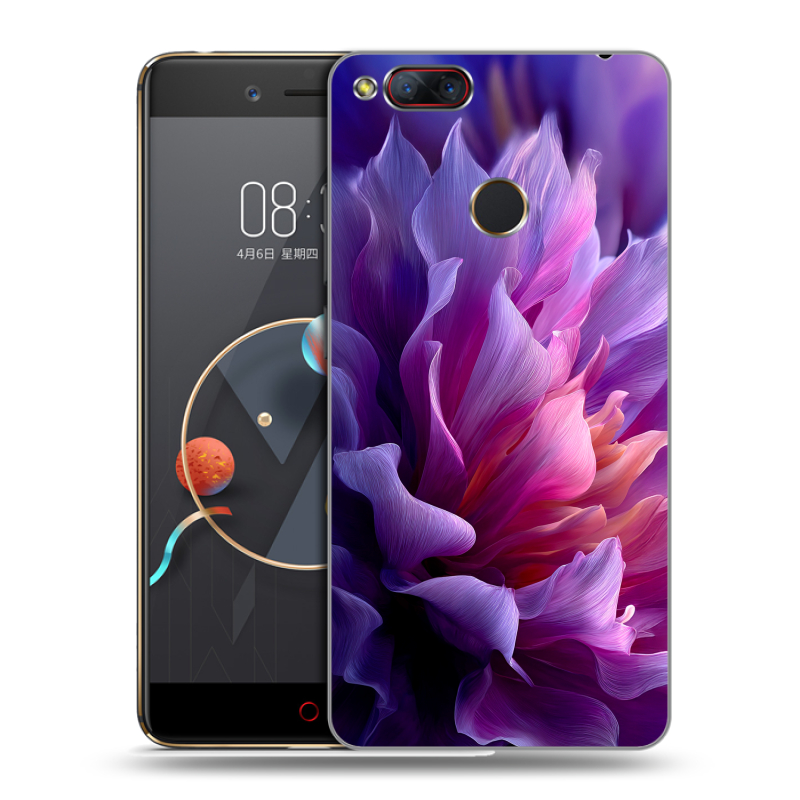 Пластиковый чехол на ZTE Nubia Z17 Mini с принтом женский цветы Пластиковый чехол на ZTE Nubia Z17 Mini с принтом женский цветы