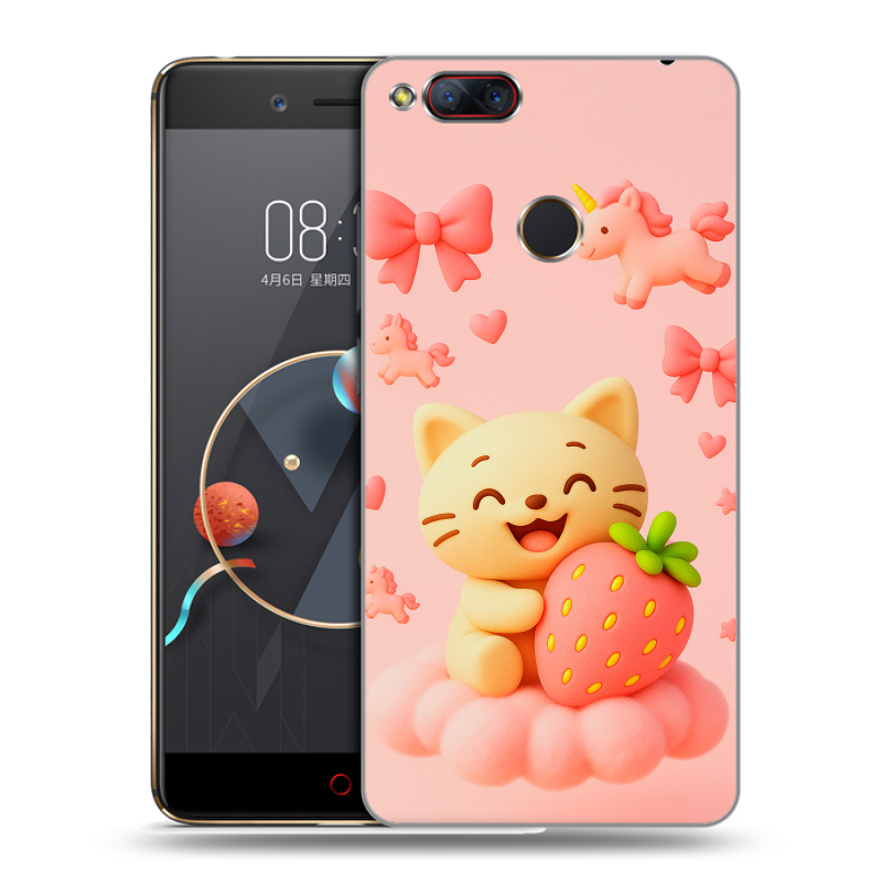 Пластиковый чехол на ZTE Nubia Z17 Mini с принтом для девочек Пластиковый чехол на ZTE Nubia Z17 Mini с принтом для девочек