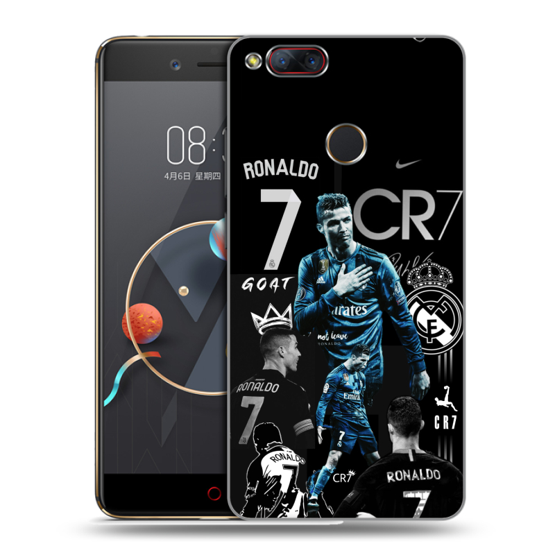 Пластиковый чехол на ZTE Nubia Z17 Mini с принтом Реал Роналдо Пластиковый чехол на ZTE Nubia Z17 Mini с принтом Реал Роналдо