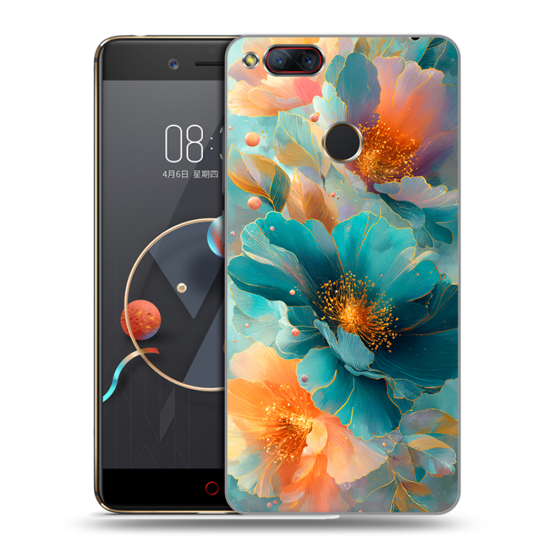Пластиковый чехол на ZTE Nubia Z17 Mini с принтом Цветы Пластиковый чехол на ZTE Nubia Z17 Mini с принтом Цветы