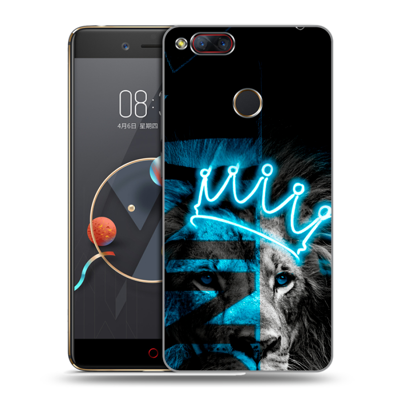 Пластиковый чехол на ZTE Nubia Z17 Mini с принтом Король лев Пластиковый чехол на ZTE Nubia Z17 Mini с принтом Король лев