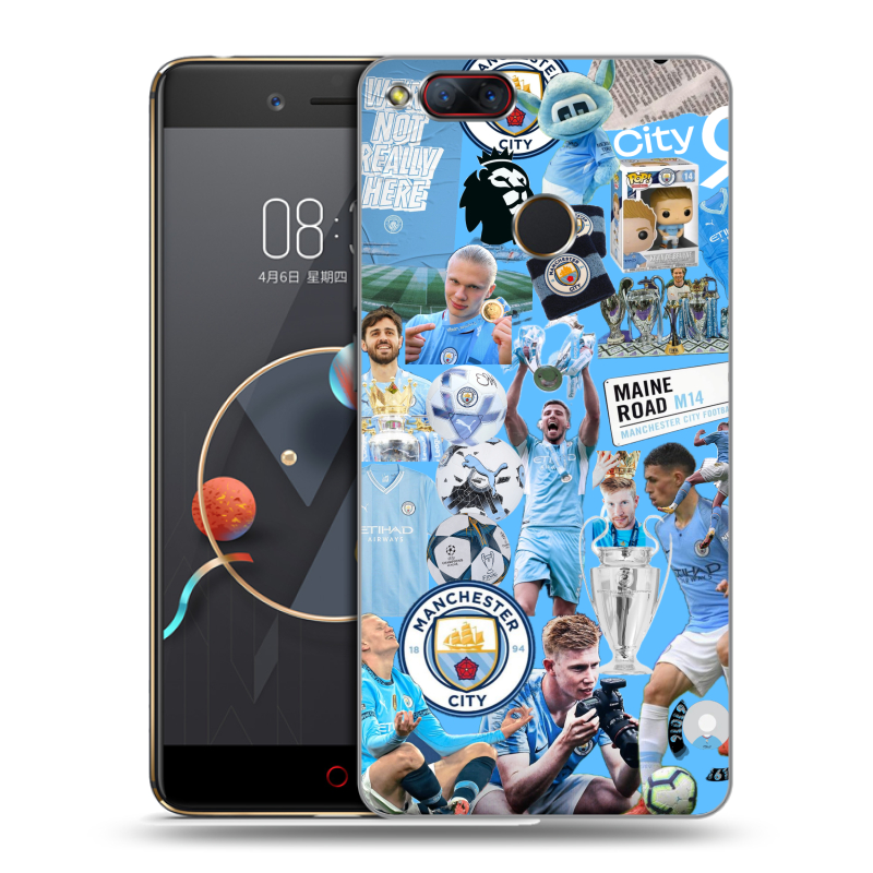 Пластиковый чехол на ZTE Nubia Z17 Mini с принтом Man City Манчестер Сити Пластиковый чехол на ZTE Nubia Z17 Mini с принтом Man City Манчестер Сити