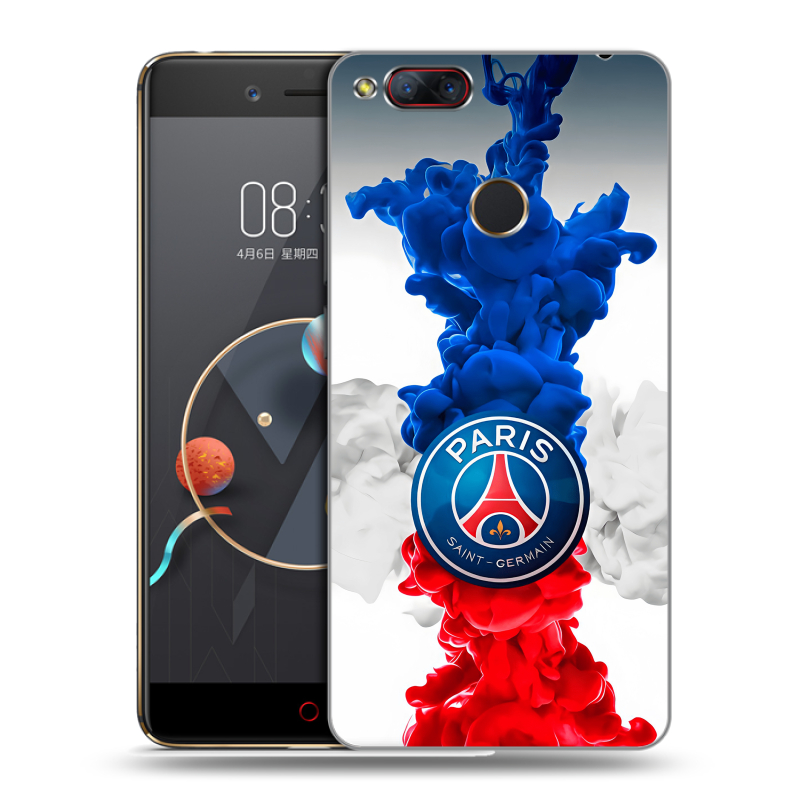 Пластиковый чехол на ZTE Nubia Z17 Mini с принтом PSG ПСЖ Пластиковый чехол на ZTE Nubia Z17 Mini с принтом PSG ПСЖ